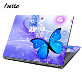 Butterfyl dizaina HP klēpjdatora ādas uzlīme 11"13"14"15"17" krāsains Butterfly piezīmjdatora uzlīme, noņemams Lenovo aizsargvāciņš