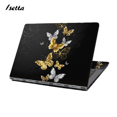 Butterfyl dizaina HP klēpjdatora ādas uzlīme 11"13"14"15"17" krāsains Butterfly piezīmjdatora uzlīme, noņemams Lenovo aizsargvāciņš