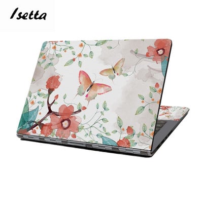 Butterfyl dizaina HP klēpjdatora ādas uzlīme 11"13"14"15"17" krāsains Butterfly piezīmjdatora uzlīme, noņemams Lenovo aizsargvāciņš