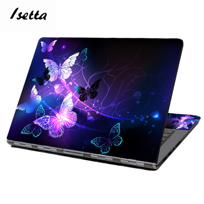 Butterfyl dizaina HP klēpjdatora ādas uzlīme 11"13"14"15"17" krāsains Butterfly piezīmjdatora uzlīme, noņemams Lenovo aizsargvāciņš