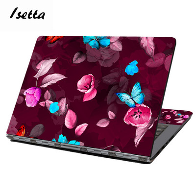 Butterfyl dizaina HP klēpjdatora ādas uzlīme 11"13"14"15"17" krāsains Butterfly piezīmjdatora uzlīme, noņemams Lenovo aizsargvāciņš