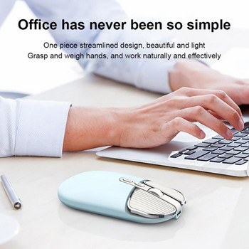 RYRA M203 2.4G ασύρματο ποντίκι δεύτερης γενιάς Single Mode Mute Girl Cute Powder Laptop Office Home Charging Mouse Ποντίκια