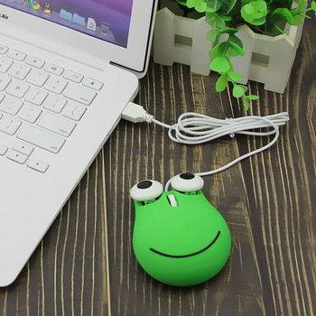 Кабелна мини мишка с анимационен сладък дизайн, офис, домашен компютър, USB оптична малка ръчна креативна мишка за подарък за деца за лаптоп
