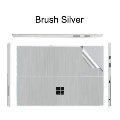 Iepriekš sagriezta aizsargājoša cieta vinila uzlīmes apvalks Microsoft Surface Pro 9/8/7/6/5/4/3/X piezīmjdatora vāka plēves aizmugures un malas uzlīmei