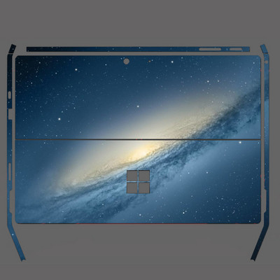 Iepriekš sagriezta aizsargājoša cieta vinila uzlīmes apvalks Microsoft Surface Pro 9/8/7/6/5/4/3/X piezīmjdatora vāka plēves aizmugures un malas uzlīmei