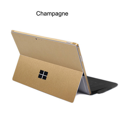 Iepriekš sagriezta aizsargājoša cieta vinila uzlīmes apvalks Microsoft Surface Pro 9/8/7/6/5/4/3/X piezīmjdatora vāka plēves aizmugures un malas uzlīmei