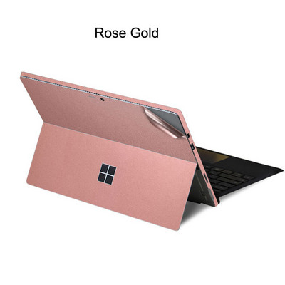 Iepriekš sagriezta aizsargājoša cieta vinila uzlīmes apvalks Microsoft Surface Pro 9/8/7/6/5/4/3/X piezīmjdatora vāka plēves aizmugures un malas uzlīmei