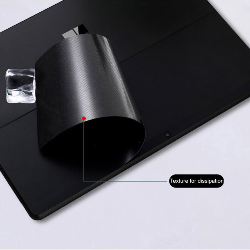 Iepriekš sagriezta aizsargājoša cieta vinila uzlīmes apvalks Microsoft Surface Pro 9/8/7/6/5/4/3/X piezīmjdatora vāka plēves aizmugures un malas uzlīmei