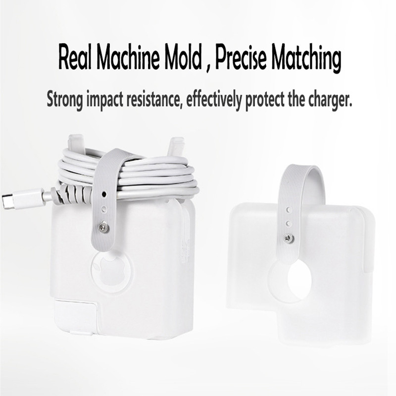 Lādētāja aizsargapvalks 2020. gada Air Pro 13 M1 — Macbook Air Pro 13 15 16 collu adaptera strāvas aizsarga korpusa vada uztvērējs