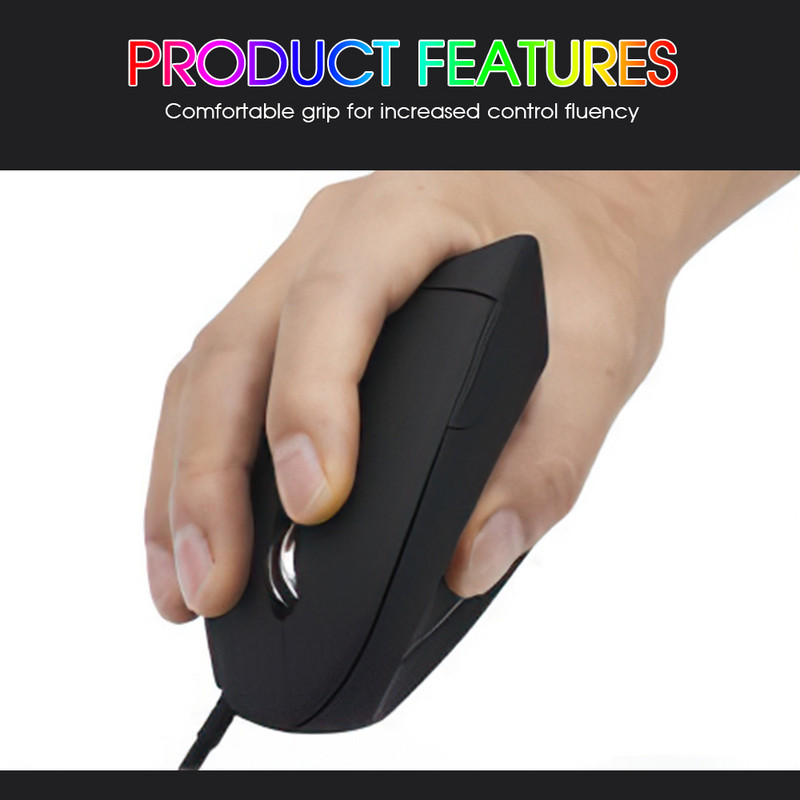 Mouse vertical ergonomic Travor Mufă USB cu fir Mouse pentru jocuri pentru computer 5V100mA 3200DPI Mouse Mouse pentru jocuri pentru laptop, PC, biroul de acasă
