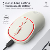 iMice Punjivi bežični miš Tiho računalo LED Mini 1600 DPI Ergonomska gaming Mause Optički USB za prijenosno računalo