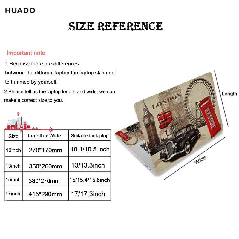 Tiger klēpjdatora ādas piezīmjdatora uzlīmes 15 collu 15,6 collu 13 collu 13,3 collu 17,3 collu datoram Macbook/hp/acer/xiaomi