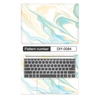 10/11/12/13/14/15/17 collu DIY krāsaina marmora klēpjdatora uzlīmes apvalks MacBook Air 11 Air 13.3 2020 Pro 13/HP/DELl/Lenovo