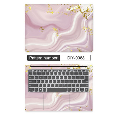 10/11/12/13/14/15/17 collu DIY krāsaina marmora klēpjdatora uzlīmes apvalks MacBook Air 11 Air 13.3 2020 Pro 13/HP/DELl/Lenovo