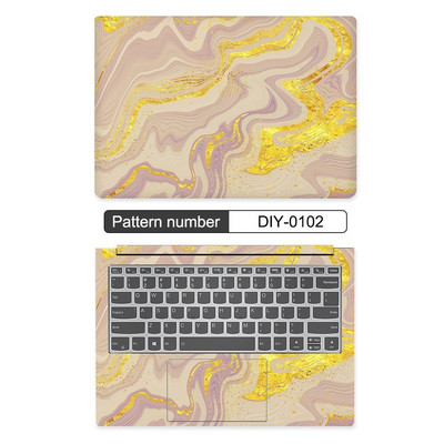 10/11/12/13/14/15/17 collu DIY krāsaina marmora klēpjdatora uzlīmes apvalks MacBook Air 11 Air 13.3 2020 Pro 13/HP/DELl/Lenovo