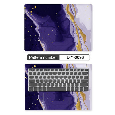 10/11/12/13/14/15/17 collu DIY krāsaina marmora klēpjdatora uzlīmes apvalks MacBook Air 11 Air 13.3 2020 Pro 13/HP/DELl/Lenovo