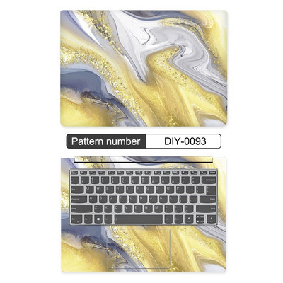 10/11/12/13/14/15/17 collu DIY krāsaina marmora klēpjdatora uzlīmes apvalks MacBook Air 11 Air 13.3 2020 Pro 13/HP/DELl/Lenovo
