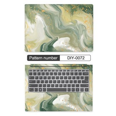 10/11/12/13/14/15/17 collu DIY krāsaina marmora klēpjdatora uzlīmes apvalks MacBook Air 11 Air 13.3 2020 Pro 13/HP/DELl/Lenovo