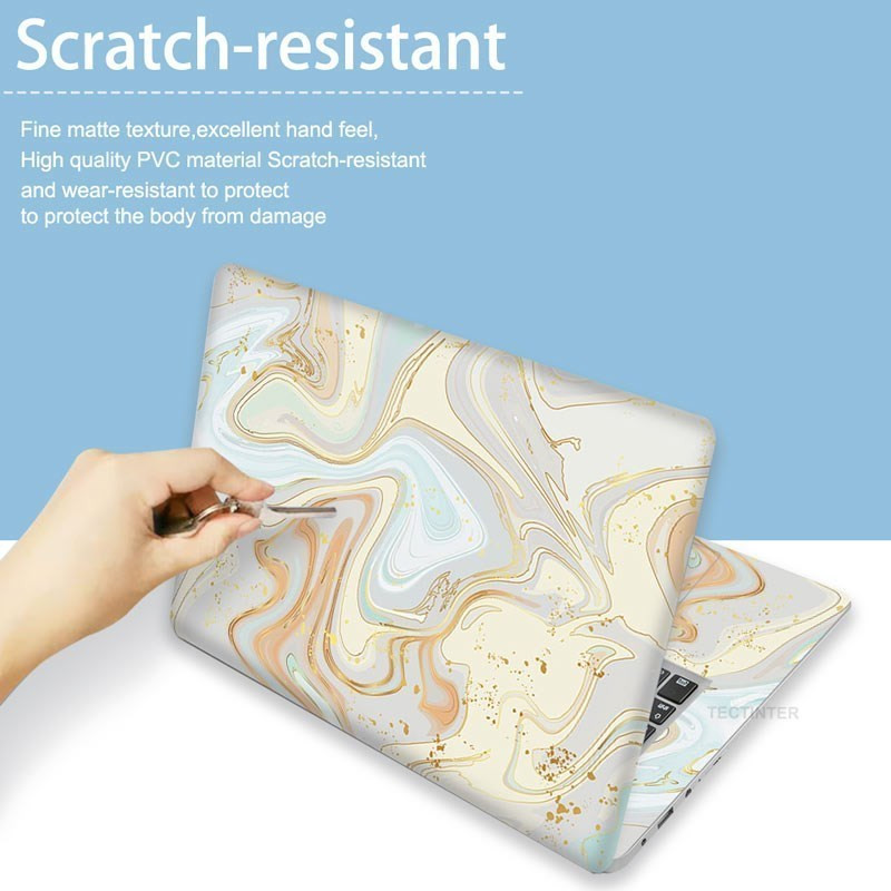 10/11/12/13/14/15/17 collu DIY krāsaina marmora klēpjdatora uzlīmes apvalks MacBook Air 11 Air 13.3 2020 Pro 13/HP/DELl/Lenovo