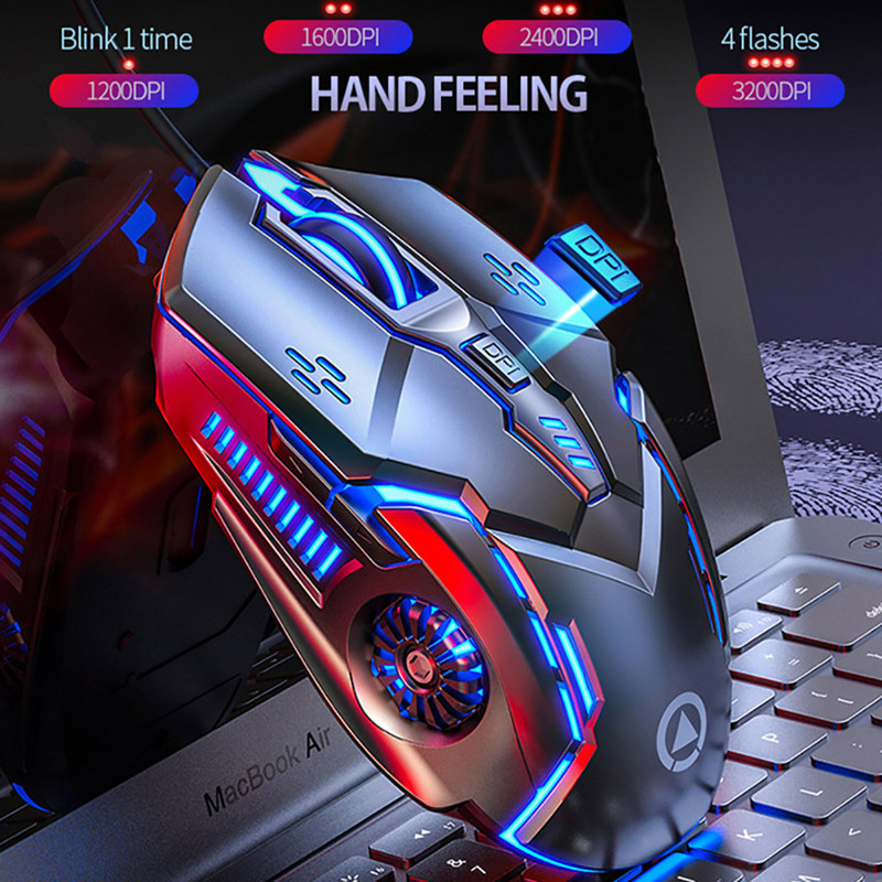 Laserski miš za računalne igrače Gaming miš Ergonomski miševi s LED pozadinskim osvjetljenjem USB miševi za računalne igrače Dječaci Djevojčice Miš za prijenosno računalo