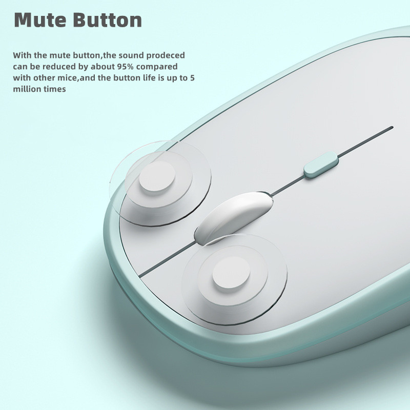 Bežični Bluetooth miš za MacBook PC iPad Punjivi Dual Modes Bluetooth 2.4G USB Mouse 3 Adjustable DPI Za Tablet Laptop