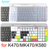 MK470 Poklopac tipkovnice za Logitech MK470 K470 K580 Žičani set Silikonski zaštitnik Skin Case Film Engleski šareni crni dodaci