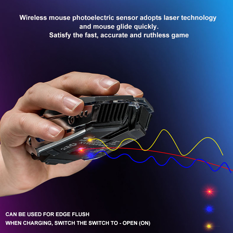 X11 bežični miš za igranje punjivi 2.4G bežični tihi LED USB optički ergonomski miševi za igranje miš za surfanje za prijenosno/osobno računalo