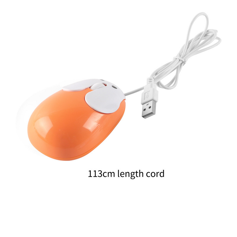 Slatki crtani žičani miš USB optički računalni miš za igrice 1600DPI igrački tihi mini miš za PC prijenosno računalo Desktop Djevojka Poklon