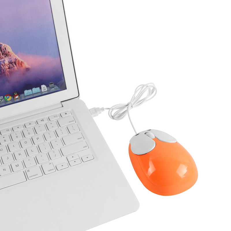 Slatki crtani žičani miš USB optički računalni miš za igrice 1600DPI igrački tihi mini miš za PC prijenosno računalo Desktop Djevojka Poklon