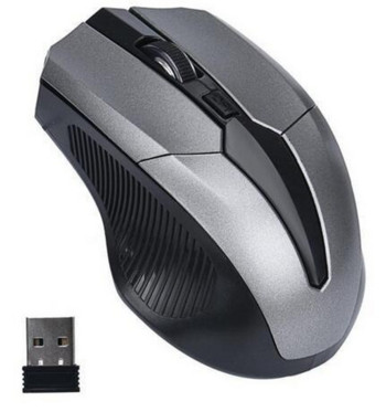 Мишки Оптична мишка 2,4 GHz игрална мишка USB приемник за лаптоп Настолен компютър Мишка Мишки за компютърни безжични оптични заглушаване