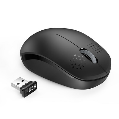 Mouse fără fir USB Seenda 2.4G cu receptor USB, portabil, verde mentă, Mini Slim Mause pentru PC, computer, tabletă, laptop