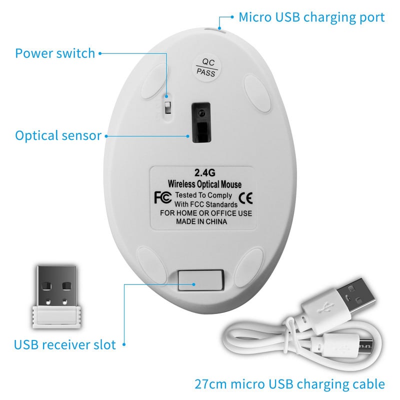 Mouse vertical fără fir reîncărcabil Mini Silent Gaming Mouse ergonomic USB optic roz Gamer Mause pentru laptop PC Computer Office