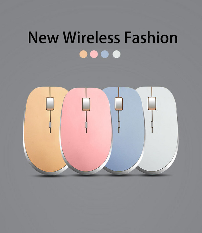 Nauja baterijos belaidė optinė nutildymo pelė, tinka nešiojamam kompiuteriui Macbook žaidimų pelė žaidimų konsolė 2.4GHz 1600DPI