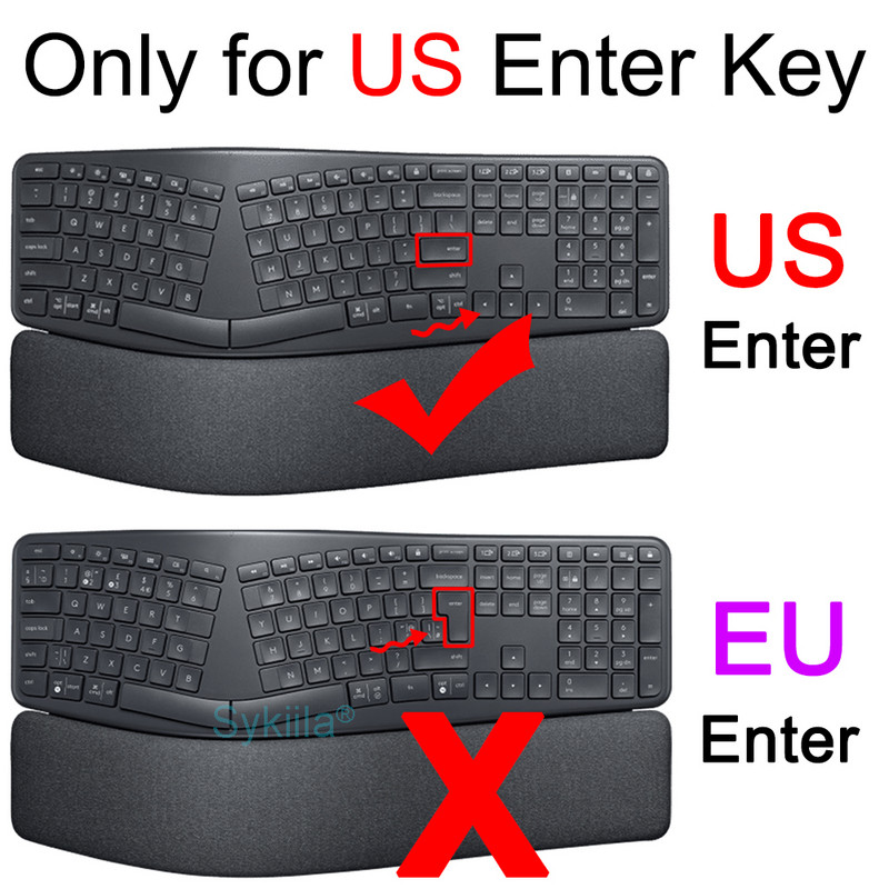 Poklopac tipkovnice za Logitech ERGO K860 za Logi Business Silikonski zaštitnik Skin Case Dodaci 2021