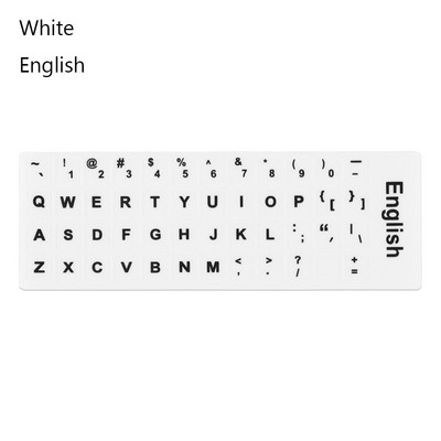 Klaviatūros lipdukai rusų prancūzų anglų arabų ispanų portugalų hebrajų raidžių abėcėlės išdėstymas lipdukai neslystantys lipdukai