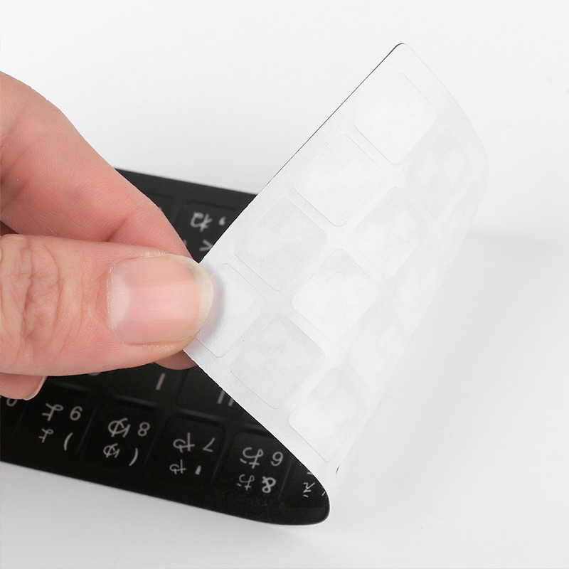 Klaviatūros lipdukai rusų prancūzų anglų arabų ispanų portugalų hebrajų raidžių abėcėlės išdėstymas lipdukai neslystantys lipdukai