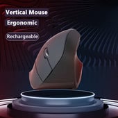 Novi okomiti punjivi miš 2.4G bežični miševi za računalne igre 3200DPI optički ergonomski miš žičani USB miš za prijenosno računalo