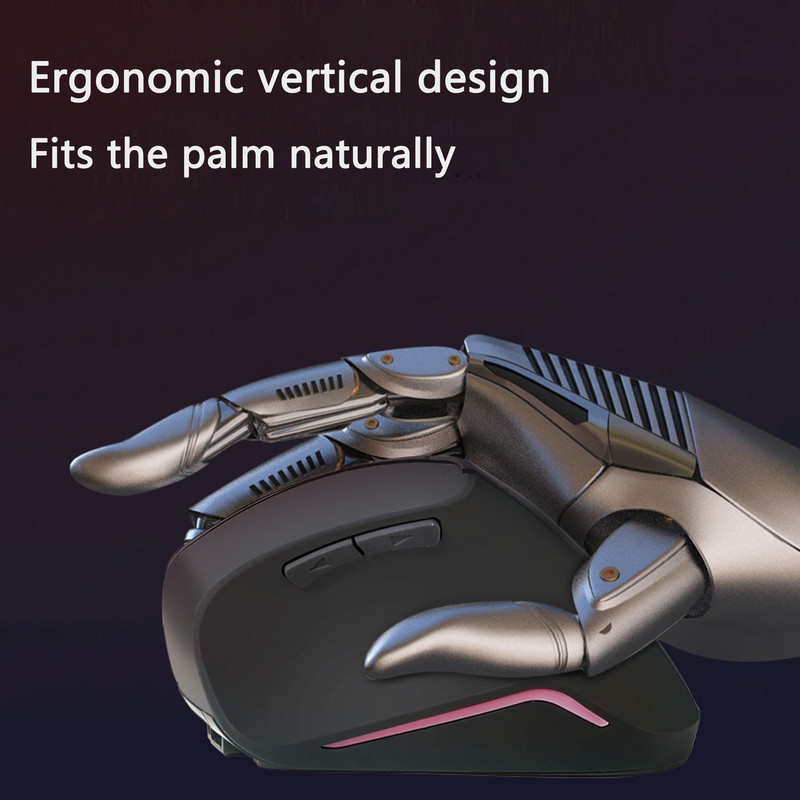 Novi okomiti punjivi miš 2.4G bežični miševi za računalne igre 3200DPI optički ergonomski miš žičani USB miš za prijenosno računalo