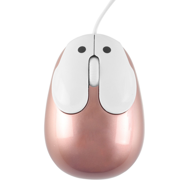 Simpatičan žičani miš crtani mini dizajn zeca Ergonomski računalni miš USB 1200 DPI optički kreativni dječji poklon miševi za prijenosno računalo