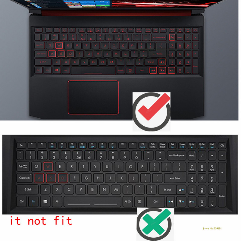 Za Acer Aspire Nitro 5 AN515-44 AN515-54 AN515-55 AN515-57 15,6-inčni Predator Gaming 2020 2021 Zaštitna maska za tipkovnicu prijenosnog računala