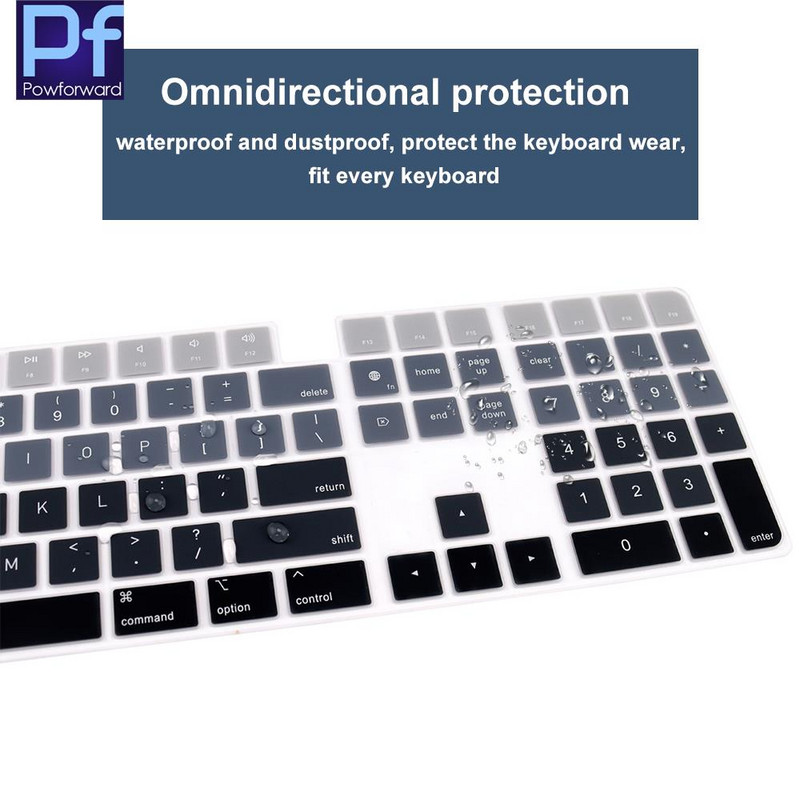 za Apple Magic Keyboard Touch ID i Numeric A2520 (za 2022 Mac Studio & 2021 Apple iMac 24 inčni M1 čip) Prekrivač tipkovnice