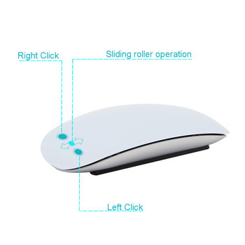 Magic Mouse For Apple Wireless Mouse Ultra Thin Arc Touch Mause USB Optical Silent Mice for Microsoft Mac Laptop PC Tablet IOS