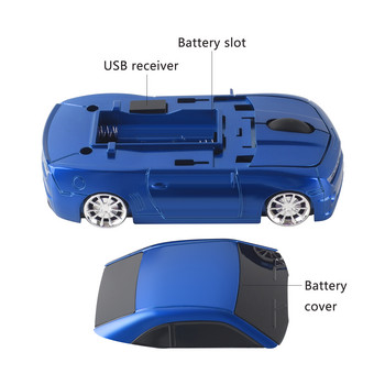 Mini 2.4G безжична мишка Cool Computer Mice USB Gamer 1600 DPI Optical 3D Sport Car Mouse For PC Laptop Tablet Computer Kid Gift