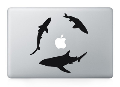 YCSTICKER Black Partial Skin Stickers for MacbookPro 16 Wild-curl up Laptop Sticker for Macbookpro air retina11 13 15 16 Vinyl