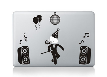 YCSTICKER Design F Аксесоари за лаптоп Черен винилов трансфер Oracal Decals Sticker Skin за MacBook AIR RETINA 11 12 13 15