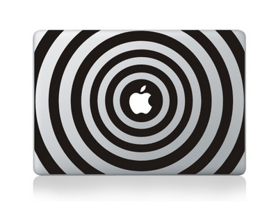 YCSTICKER Dizajn F Príslušenstvo k notebookom Čierne vinylové transferové nálepky Oracal Samolepky Skin pre MacBook AIR RETINA 11 12 13 15