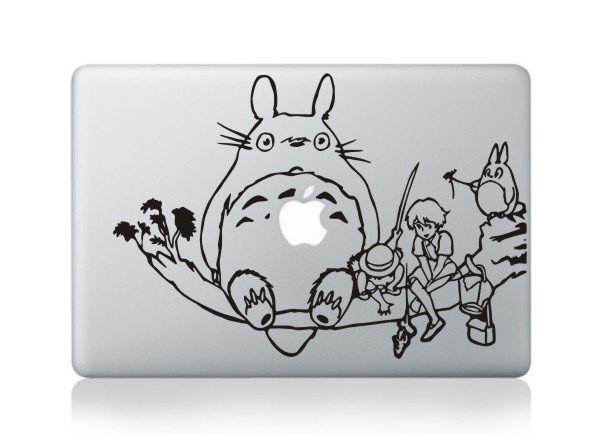 YCSTICKER Dizajn F Príslušenstvo k notebookom Čierne vinylové transferové nálepky Oracal Samolepky Skin pre MacBook AIR RETINA 11 12 13 15