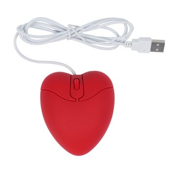 Ενσύρματο ποντίκι υπολογιστή USB Optical Creative Gaming Cute Mause Ergonomic Love Heart 3D Ποντίκια για φορητό υπολογιστή Tablet Notebook κορίτσι Δώρο