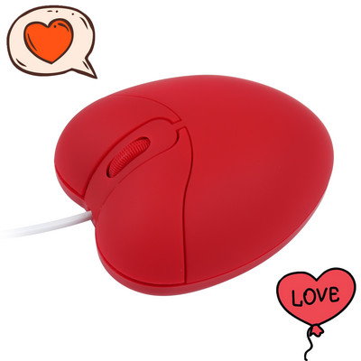 Ενσύρματο ποντίκι υπολογιστή USB Optical Creative Gaming Cute Mause Ergonomic Love Heart 3D Ποντίκια για φορητό υπολογιστή Tablet Notebook κορίτσι Δώρο