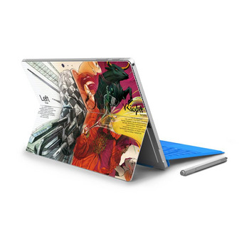 Έγχρωμες επιφάνειες Laptop Εγκεφάλου για Microsoft Surface Pro 4 Pro 5 Πίσω κάλυμμα Αυτοκόλλητα PVC κατά της σκόνης για Surface Pro 6 Shell Decal